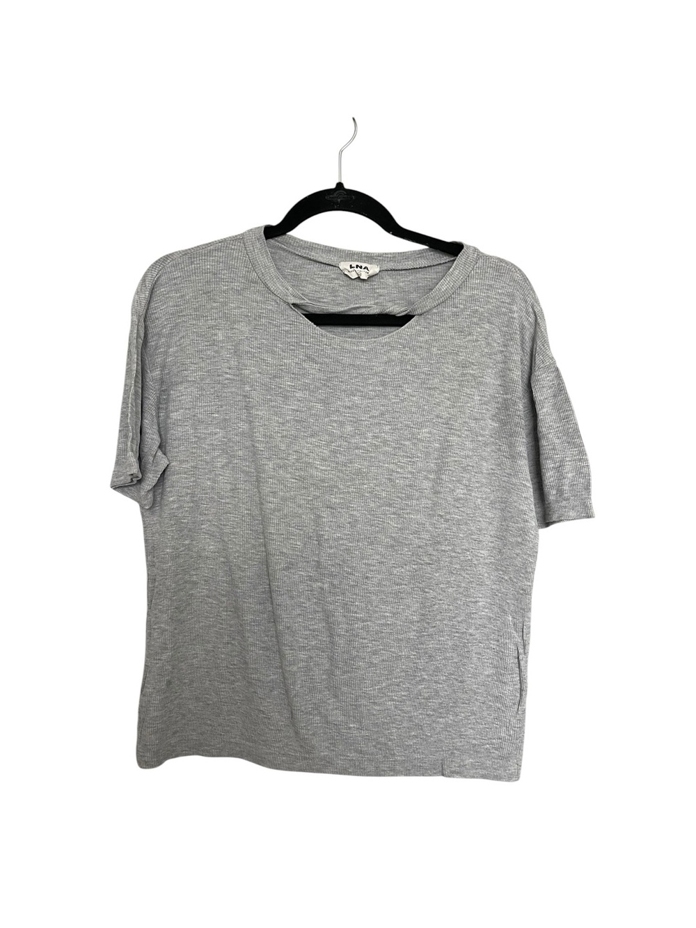 LNA Gray Short Sleeve Crewneck Tee